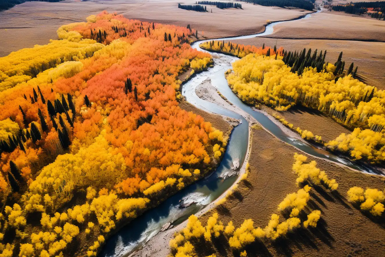 Vista Escénica de Otoño en Nuevo México