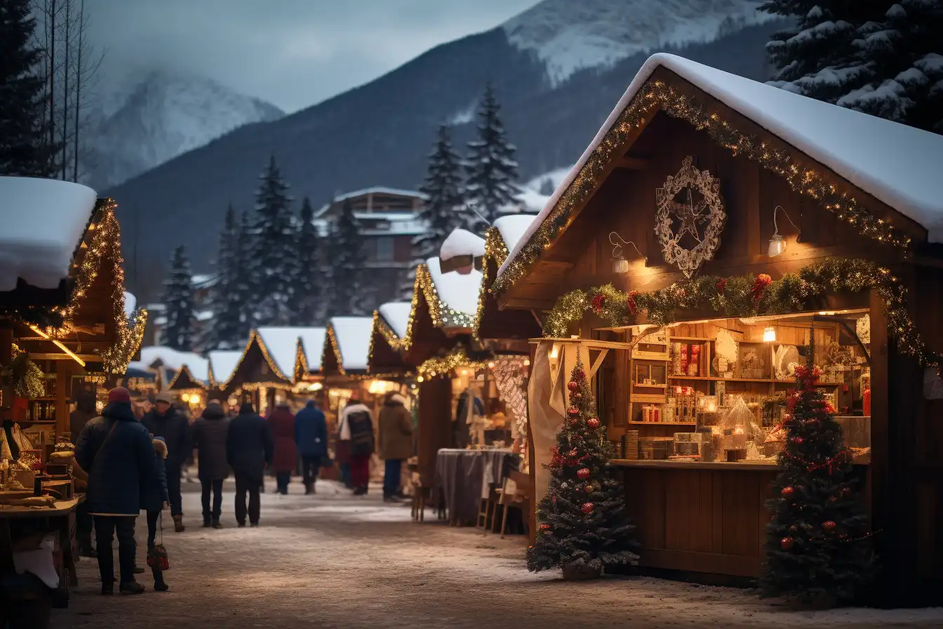 Vail Village Celebration in Winter