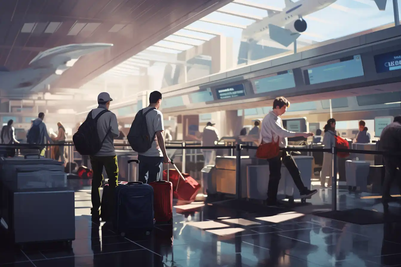 Check-in Animation at Denver Airport