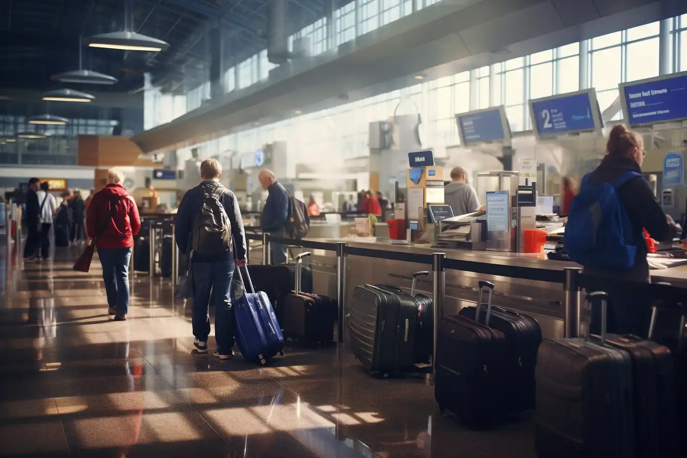 Área de Registro en el Aeropuerto APA en Colorado