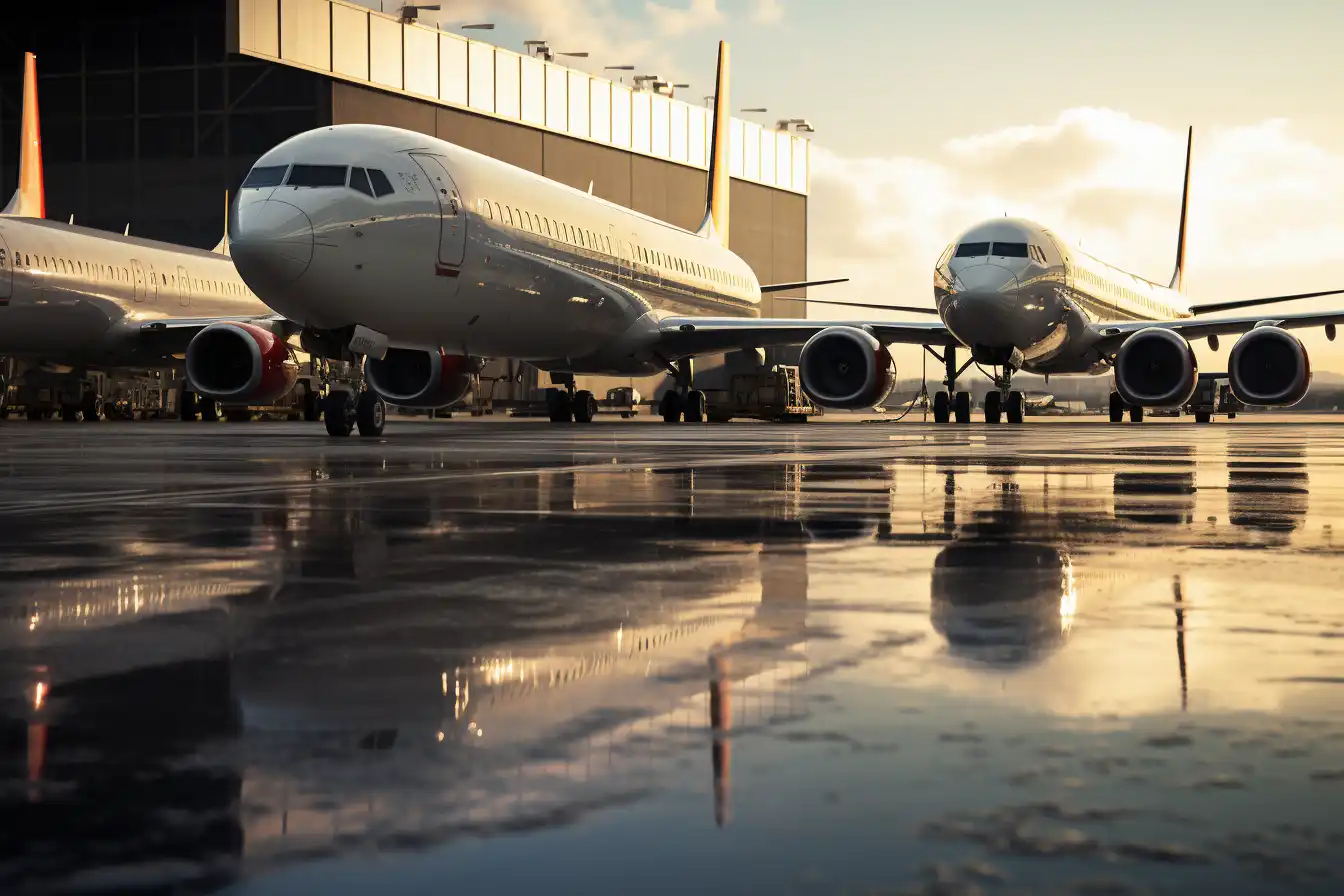 Aeronave Esperando en el Aeropuerto de Denver