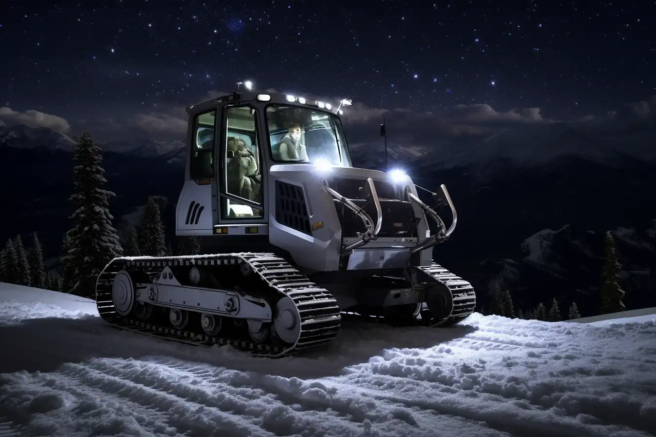 Snowcat on Colorado Ski Slopes